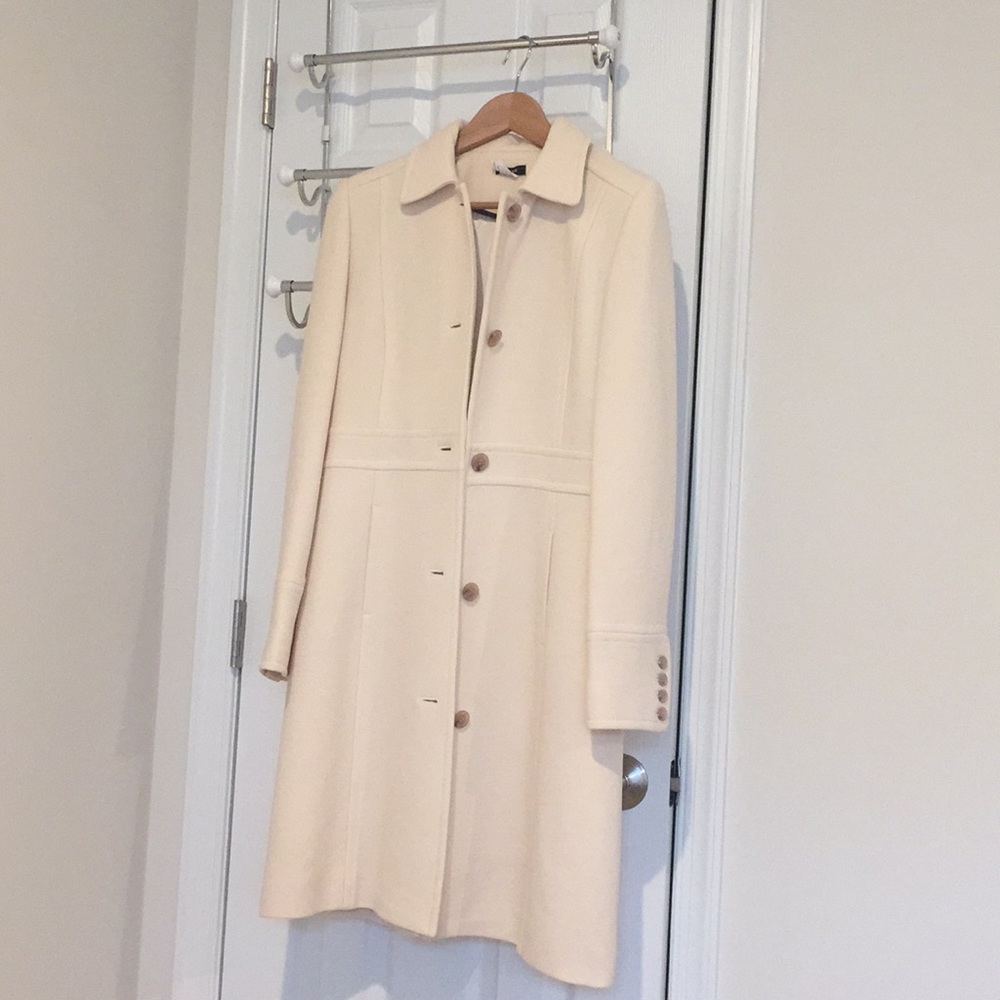 J. Crew ivory peacoat size 6